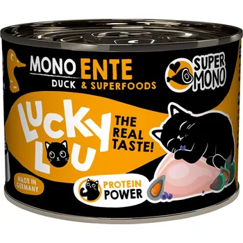Krmivo pro kočku Lucky Lou SuperMono² kachna 24 × 200 g