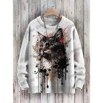 Dámský svetr Unisex svetr s potiskem CS1117 Halloween Cute Ghost Velikost: XS, Barva (Varianta): Svetr 6