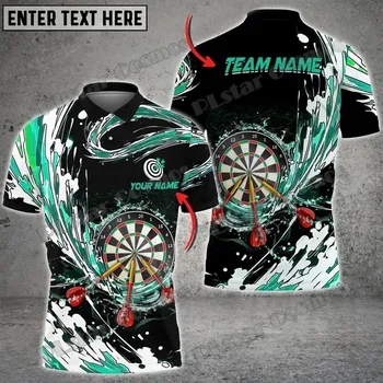 Dámské tričko Unisex tričko polo burning pro šipkaře hráče darts CS3354 Velikost: 2XL, Barva (Varianta): barva 2