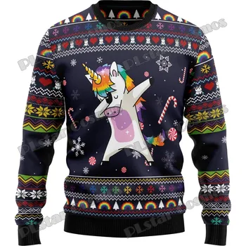 Dámský svetr Unisex svetr s potiskem vánoce Christmas CS1114 Velikost: S, Barva (Varianta): Svetr 6