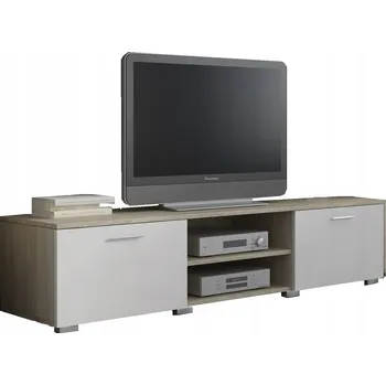 Komoda TV stolek/skříňka ROMA 150 cm bílá/sonoma, komoda PER