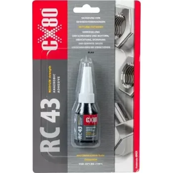 Průmyslové lepidlo CX80 RC43 Threadlocker Medium Strength - Lepidlo na závity středně pevné 10ml