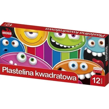 Modelovací hmota Modelovací hmota hranatá 12 barev MONA