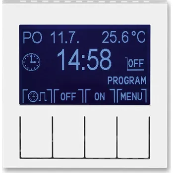 vypínač Hodiny spínací programovatelné - ovládací část ABB Levit 3292H-A20301 03 bílá / bílá
