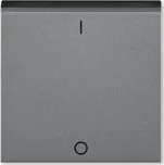 Kryt spínače trojpólového ABB Levit M 3559H-A00933 69 ocelová / kouřová černá