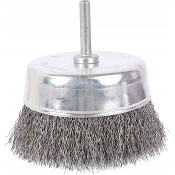 Vrták FASTER TOOLS Čelní kartáč s dříkem, ocelový 80 25