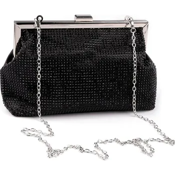 Kabelka - psaníčko saténové s broušenými kamínky