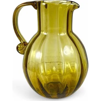 Milaglass Historický džbánek, české zelené sklo