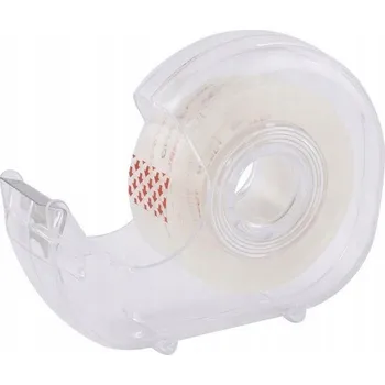 Lepicí páska Školní PRŮHLEDNÁ LEPICÍ PÁSKA s ODKLADAČEM 19mm x 33m Kancelářská PÁSKA