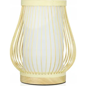 Lampička NOČNÍ LAMPA BAMBUSOVÉ STÍNIDLO E27 LOFT DEKORATIVNÍ