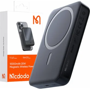 Powerbanka Mcdodo Magnetic Power Bank MC-4261 10000mAh, 20W (black)