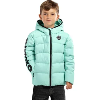 Chlapecká bunda SIROKO Chlapecká voděodolná prošívaná bunda POV 5 LET ZELENÁ