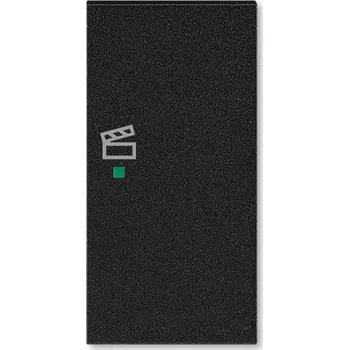 vypínač Kryt 2násobný pravý, symbol "scény" ABB Levit M 6220H-A02203 63 onyx