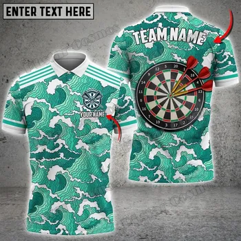 Dámské tričko Unisex tričko polo burning pro šipkaře hráče darts CS3354 Velikost: 5XL, Barva (Varianta): barva 9