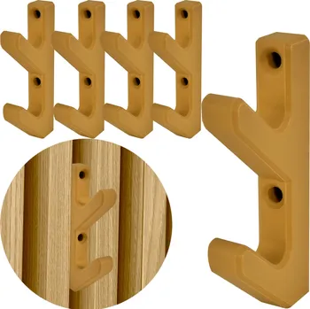 Ramínko Šatní ramínko plastový P4U dub brunico