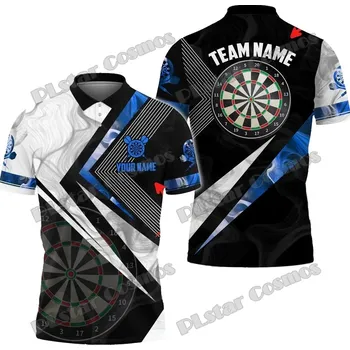 Dámské tričko Unisex tričko s potiskem 3D darts pro šipkaře CS3356 Velikost: 5XL, Barva (Varianta): Barva