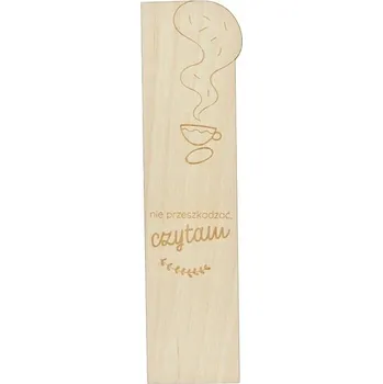 Obraz Dřevěná záložka HEZKÁ Nerušit, čtu
