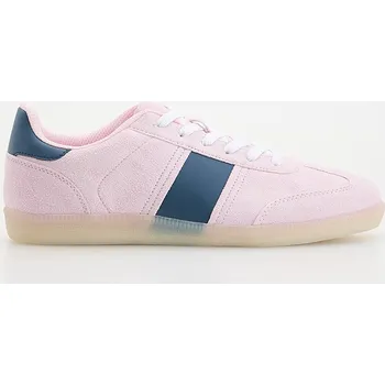 Dámské tenisky Reserved - Tenisky z imitace semiše - pastelově růžová - 345CP-03X - 345CP-03X-39