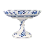 Cibulák Mísa kompotová 26cm oboustranná na ozdobná. na vysoké noze Originál Český porcelán Dubí 2. jakost