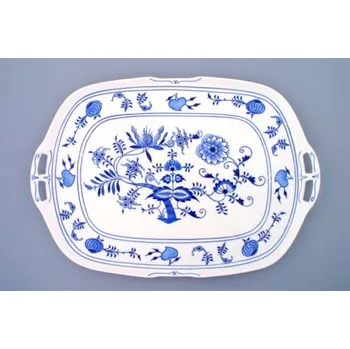 Jednorázové nádobí Cibulák Podnos čtyřhranný 48cm Originál Český porcelán Dubí 2. jakost