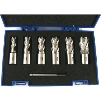 Vrták SADA VRTÁKŮ VRTÁK TRUBIČKOVOU TREPANCI 6 Ks SADA KORUNKOVÝCH VRTÁKŮ 14-24 VIS