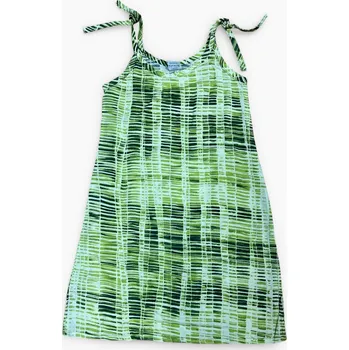 Dívčí šaty Dívčí šaty na ramínka 134, velikost 134, Barva Zelená, Složení materiálu 100% Bavlna