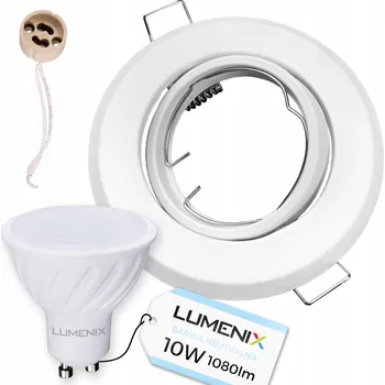 Žárovka Stropní svítidlo zapuštěné Lumenix 10 W patice GU10 bílé