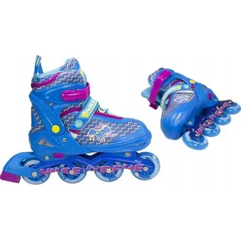 Kolečkové brusle Kolečkové brusle Brusle 2v1 pro děti s LED diodami, modré