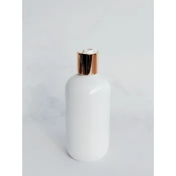 Dávkovač mýdla BELA 300 ml bílý s bílo-zlatým DISC TOP