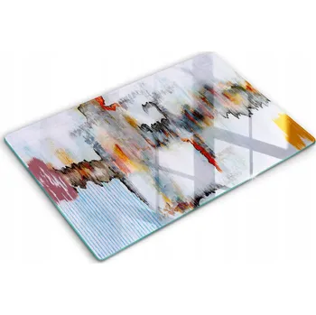 Obraz Skleněná kuchyňská deska na servírování s grafikou 80x52 cm - Abstrakce barev