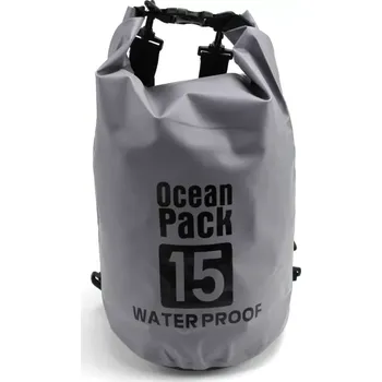 kempingová židle Ocean Pack, vodotěsný vak 15L šedý (OCP15G)
