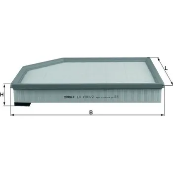 Vzduchový filtr Vzduchový filtr KNECHT LX 1591/2