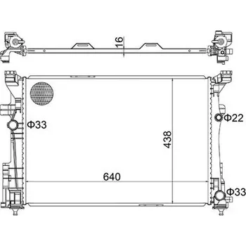 Chladič motoru Chladič, chlazení motoru HART 630 286