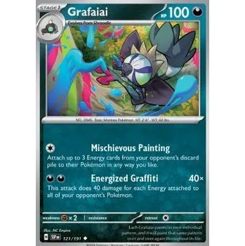 Sběratelská karetní hra Pokémon SSP 121/191 Grafaiai - Surging Sparks Stav: Near Mint, Verze: REVERSE HOLO