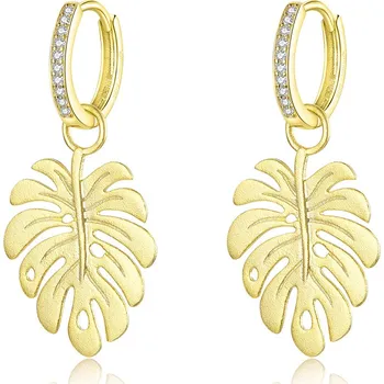 Náušnice Olivie Stříbrné náušnice ZLATÉ LISTY 5022 Ag 925; ≤3,3 g.