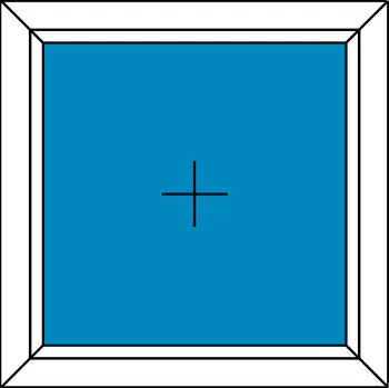 Okno Plastové okno 120x140 Jednodílné Fix v Rámu Aluplast Ideal 4000 BARVA PROFILU: Bílá - Dekor