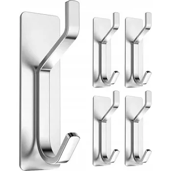 Věšák 4 ks Samolepicí háčky, nástěnné věšáky bez vrtání