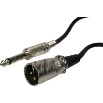 Audio kabel Kabel XLR samec / Jack 6.3mm MONO délka 5m