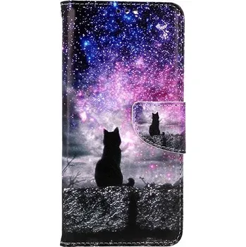 Pouzdro na mobilní telefon TopQ Pouzdro Motorola Moto G54 5G knížkové Hvězdná obloha 121341