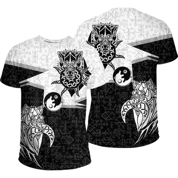 Dámské tričko Tričko s potiskem 3D CS588 Muninn Raven Of Odin Velikost: 6XL, Barva (Varianta): Barva 15