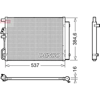 Výparník klimatizace Kondenzátor, klimatizace DENSO WYPRZEDA˝ DCN41021