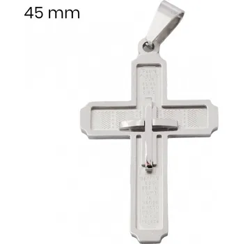 Přívěsek Přívěsek z chirurgické oceli kříž