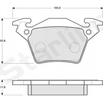 Brzdová destička Brzdové destičky Starline BD S165 starline