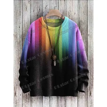 Dámský svetr Unisex svetr s potiskem CS1122 Gradient Art & Multicolor Velikost: M, Barva (Varianta): Svetr 3