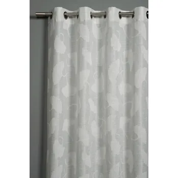 Sprchový závěs Světle šedý závěs z žakáru 140x245 cm Gingko – Sehlbach ID_1738920