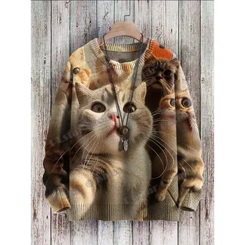 Dámský svetr Unisex svetr s potiskem CS1121 havran Velikost: 5XL, Barva (Varianta): Svetr 12