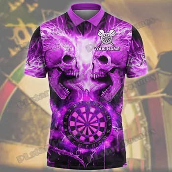 Dámské tričko Unisex tričko s potiskem lebky, vlastní text pro tým šipky Velikost: M, Barva (Varianta): Barva 13