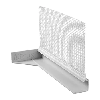 Stavební profil Parapetní napojovací omítkový profil SOL-PAD - 420/20 mm LEVÝ/ PRAVÝ