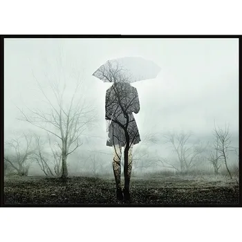 Obraz OBRAZ PLAKÁT V RÁMU 53x73 cm Déšť P1631