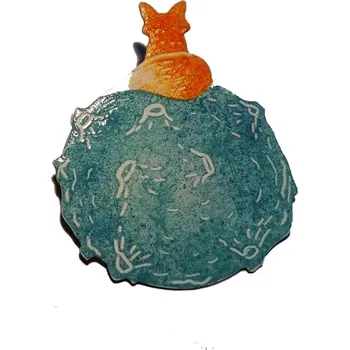 Brož Lucie Horáková Brož smaltovaná - planetka liška